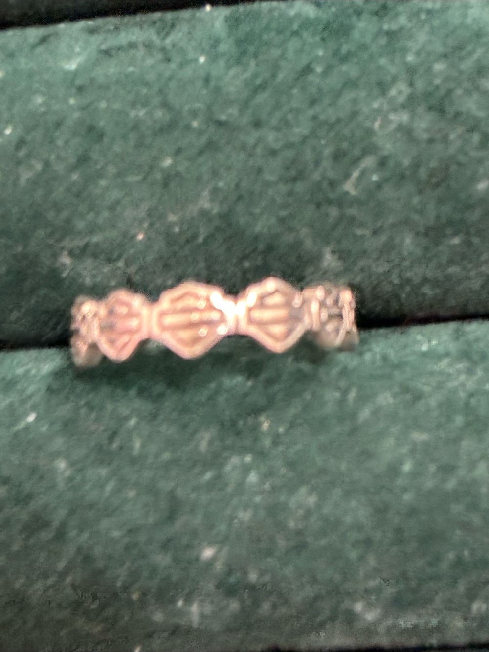 Adjustable Harley-DavidsonSterling Silver bar and shield Ring toe or finger